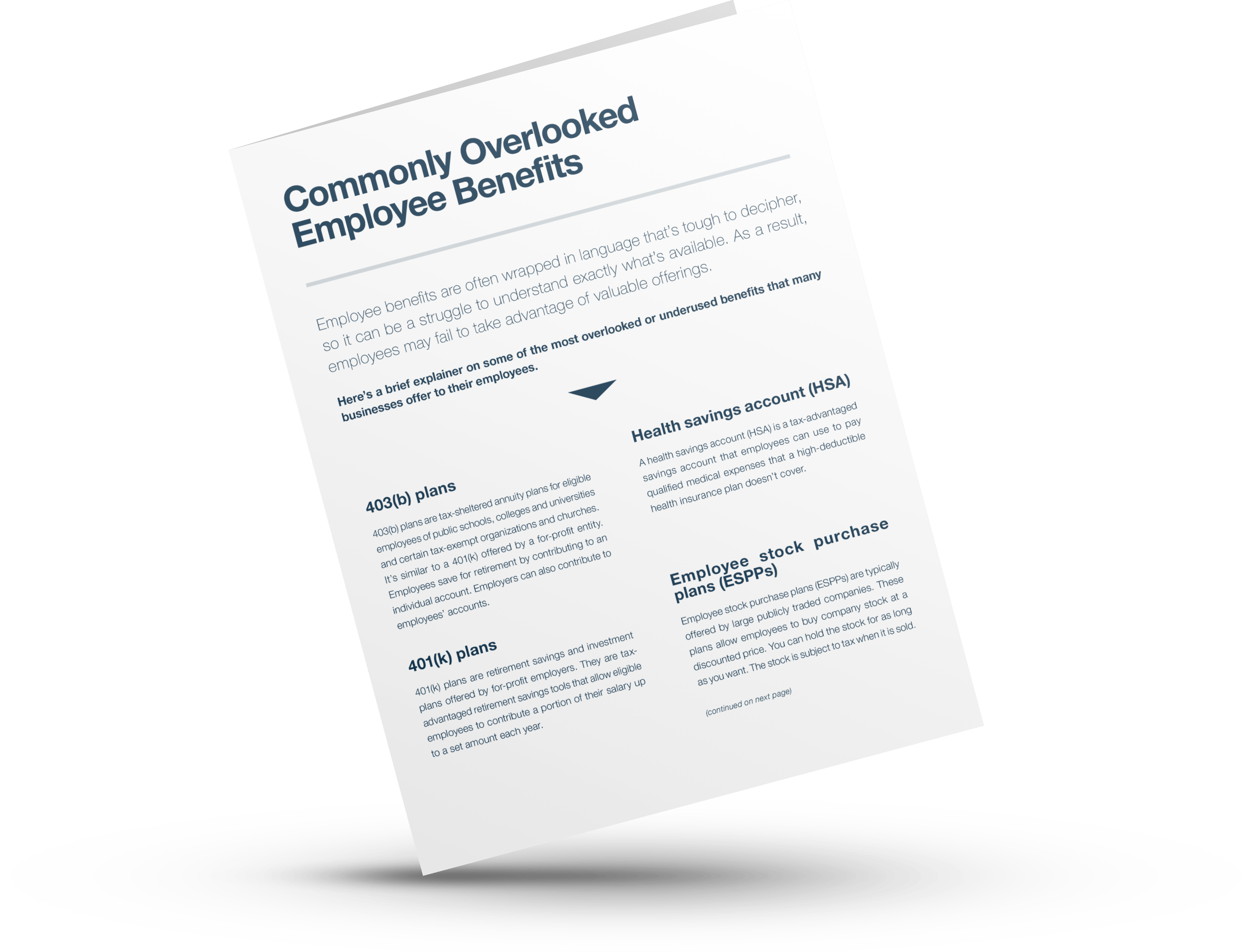 Commonly Overlooked Employee Benefits